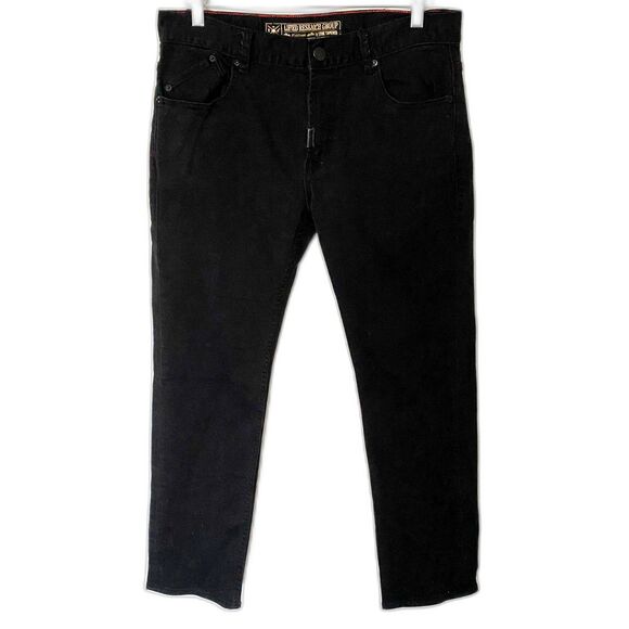 Lifted Research Group Mens Black True Tapered Jeans Sz 34 - Picture 1 of 11